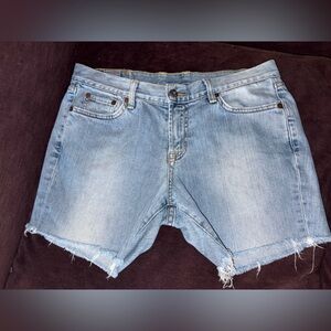Lucky Brand Classic Rider Blue Denim Shorts